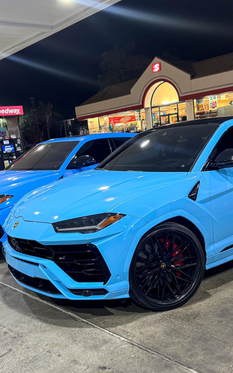 Miami Blue Lamborghini Urus