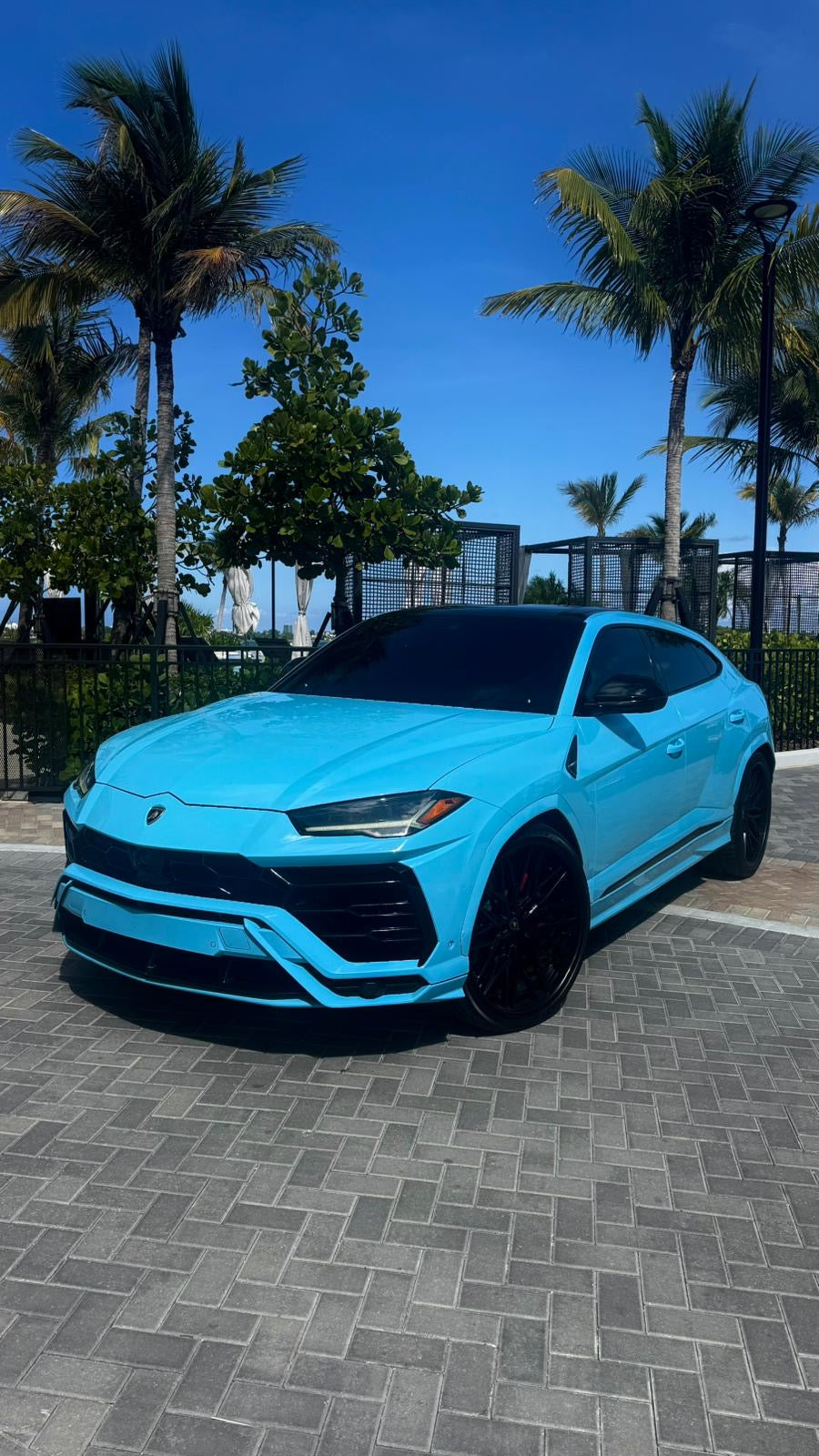 Miami Blue Lamborghini Urus