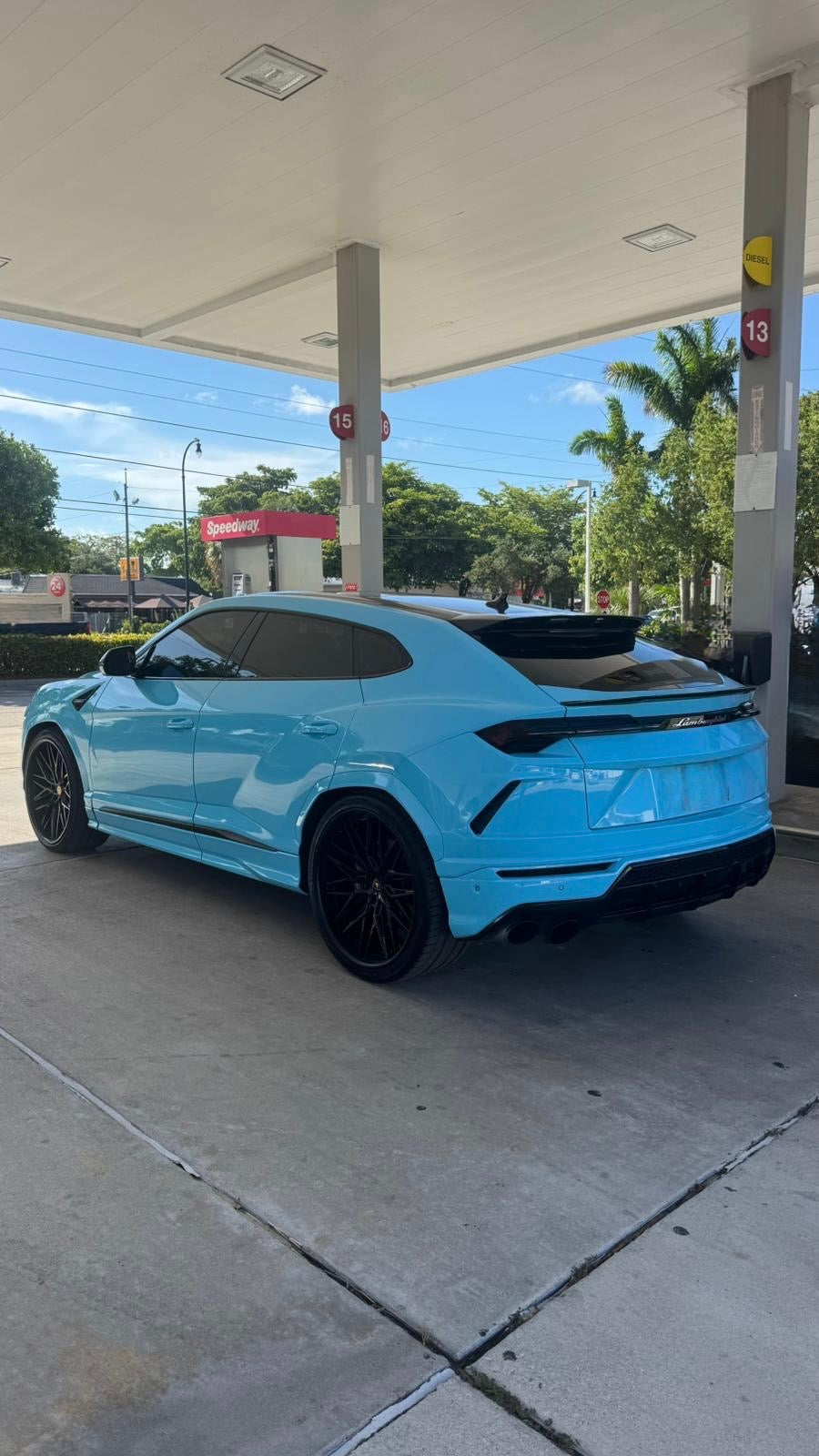 Miami Blue Lamborghini Urus