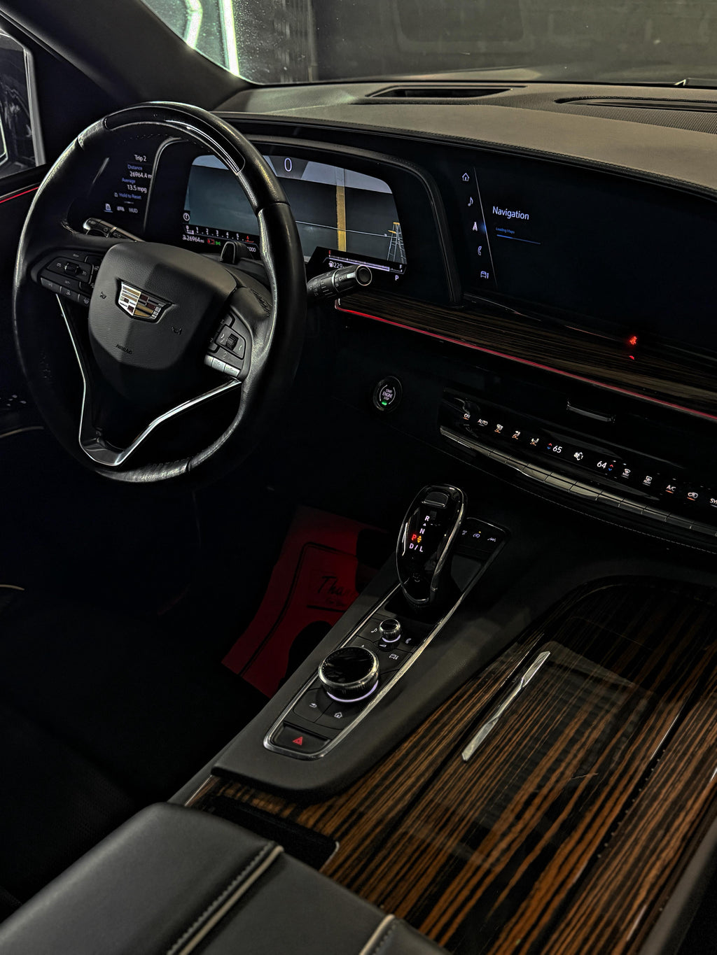 Satin Black Cadillac Escalade