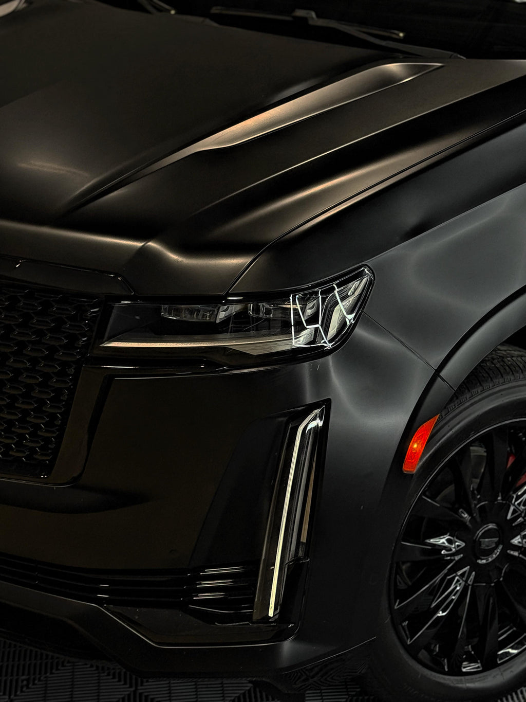 Satin Black Cadillac Escalade