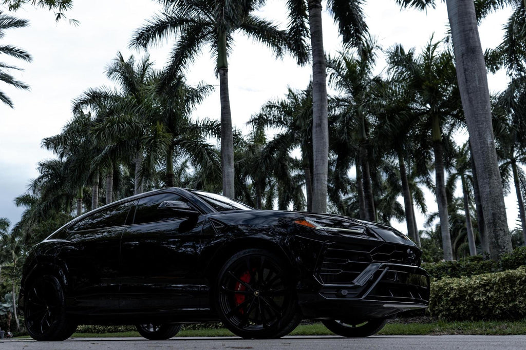 Black Urus with red interior rentals