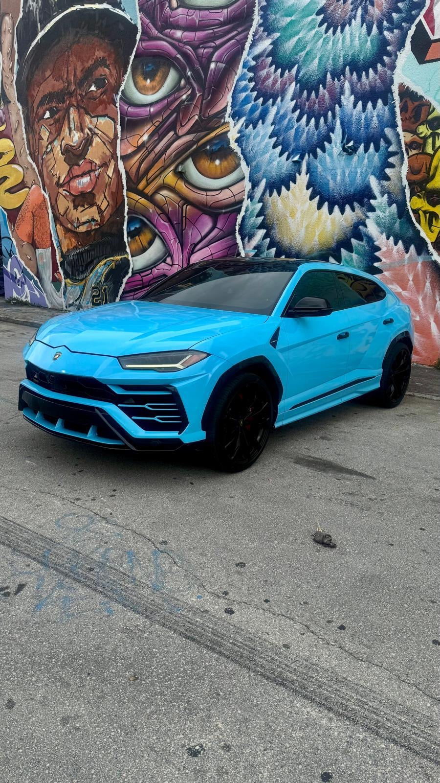 Miami Blue Lamborghini Urus